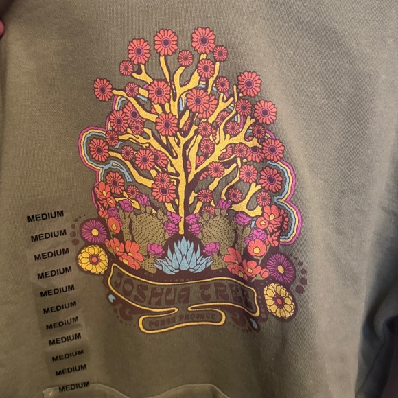 Parks Project Olive Hoodie Joshua Tree National Park adult unisex men sweatshirt - Picture 2 of 6